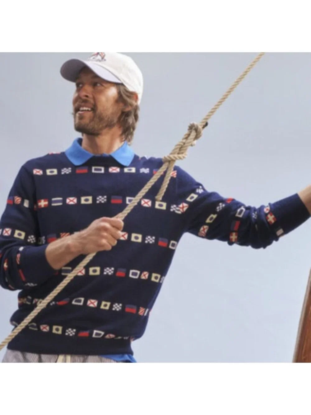 Vineyard Vines Sweater Mens XXL Navy Burgee Flag Cashmere Blend Nautical NEW